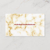 Carte De Visite Pasteur élégant et la première dame de marbre phot (Dos)