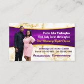 Carte De Visite Pasteur élégant et la première dame de marbre phot (Devant)