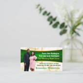 Carte De Visite Pasteur élégant et la première dame de marbre phot (Debout devant)