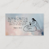 Carte de visite pasteur minimaliste (Dos)