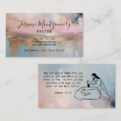 Carte de visite pasteur minimaliste (Devant / Derrière)