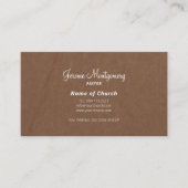 Carte de visite pasteur minimaliste (Devant)