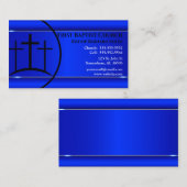 Carte De Visite Pasteur ou diacre de la Croix Bleue (Devant / Derrière)