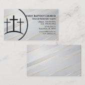 Carte De Visite Pasteur ou diacre de l'église de croix blanche et  (Devant / Derrière)