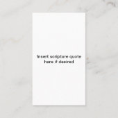 Carte De Visite Pastor Matching Custom (Dos)