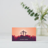 Carte de visite pastorale Calvary Sunset (Debout devant)