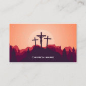 Carte de visite pastorale Calvary Sunset (Devant)
