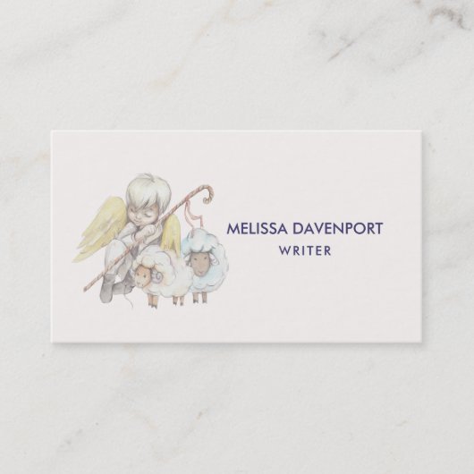 Carte De Visite Pastorale des agneaux (Devant)