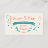 Carte De Visite Pastry Chef Bakery Baker (Dos)