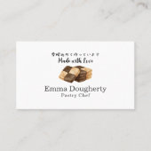 Carte De Visite Pastry Chef Bakery Icebox Cookie Modern (Devant)