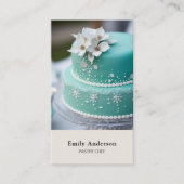 Carte De Visite Pastry Chef Bakery Photo QR Code  (Devant)