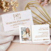 Carte De Visite Pastry Chef Baking & Cooking Utensils Bakery Baker