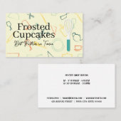 Carte De Visite Pastry Whisk | Cooking Tools Background (Devant / Derrière)