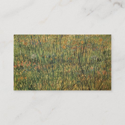 Carte De Visite Pasture en fleurs par Vincent van Gogh (Dos)
