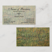 Carte De Visite Pasture en fleurs par Vincent van Gogh (Devant / Derrière)