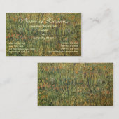 Carte De Visite Pasture en fleurs par Vincent van Gogh (Devant / Derrière)
