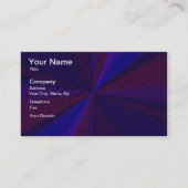 Carte De Visite Patchwork circulaire de dégradé bleu à pourpre (Devant)