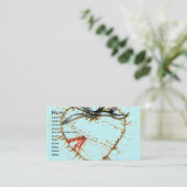 Carte De Visite patchwork-coeur, (Debout devant)