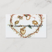 Carte De Visite patchwork-coeur, (Dos)