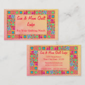 Carte De Visite Patchwork de blocs de surface (Devant / Derrière)