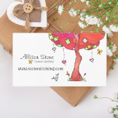 Carte De Visite Patchwork Tree Professional Quilting