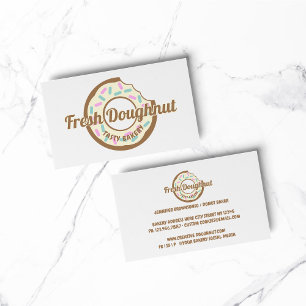 Carte De Visite Pâte à beignet jaune crème Cookies sucrés