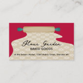 Carte De Visite Pâte à rouleaux pâtisserie boulangerie boulangerie (Devant)