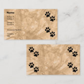 Carte De Visite Pâtes (Devant / Derrière)