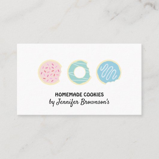 Carte De Visite Pâtes à biscuits Beignets Friandises (Devant)