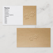 Carte De Visite Pâtes De Chien Mignonnes Pour Amoureux de les chie (Devant / Derrière)