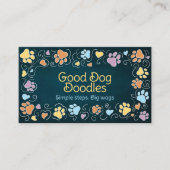 Carte De Visite Pâtes et chaleur - art à trait manuel et aquarelle (Devant)