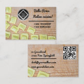 Carte De Visite Pâtes-ravioli-italienne (Devant / Derrière)