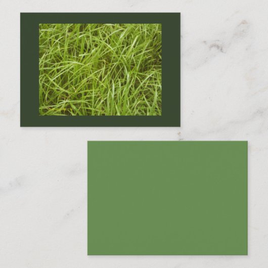 Carte De Visite Pâtes vertes (Devant / Derrière)