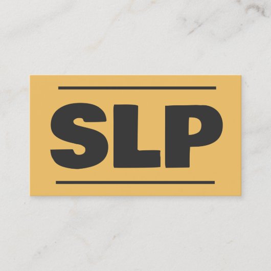 Carte De Visite Pathologiste de la parole SLP (Devant)