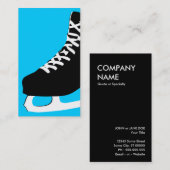 Carte De Visite patin de glace (Devant / Derrière)