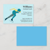 Carte De Visite Patinage de vitesse (Devant / Derrière)