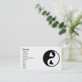 Carte De Visite Patinage de Yin Yang (Debout devant)