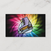 Carte De Visite Patinage sur glace coloré (Dos)