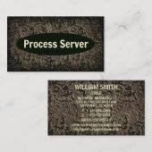 Carte de visite Patiné du serveur de processus (Devant / Derrière)