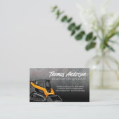 Carte De Visite Patiner | Véhicule de construction (Debout devant)