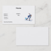 Carte De Visite patineur de vitesse graphique (Devant / Derrière)