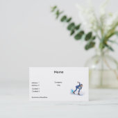 Carte De Visite patineur de vitesse graphique (Debout devant)