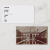 Carte De Visite Patio de los Arrayanes, Alhambra, c.1875-80 (sépia (Devant / Derrière)