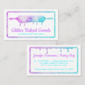 Carte De Visite Pâtisserie à cuisine broche (Devant / Derrière)