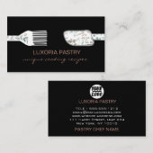 Carte De Visite pâtisserie à la feuille d'eucalyptus spatule rusti (Devant / Derrière)