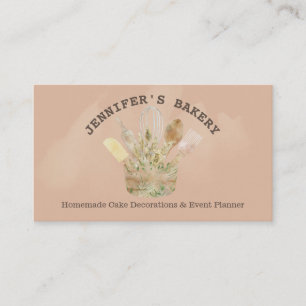 Carte De Visite pâtisserie boulangerie pâtisserie chef logo rustiq