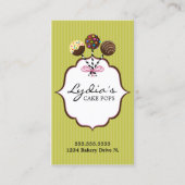 Carte De Visite Pâtisserie Cake Pops (Devant)