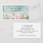 Carte De Visite Pâtisserie Chef Aquarelle Outils de cuisson (Devant / Derrière)