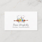 Carte De Visite Pâtisserie Chef Cuisson Ustensile Rolling Pin Cute (Devant)