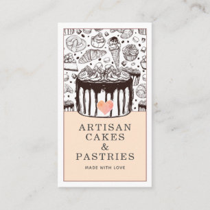 Carte De Visite Pâtisserie Chef pâtisserie Gâteaux Et Pâtisseries 